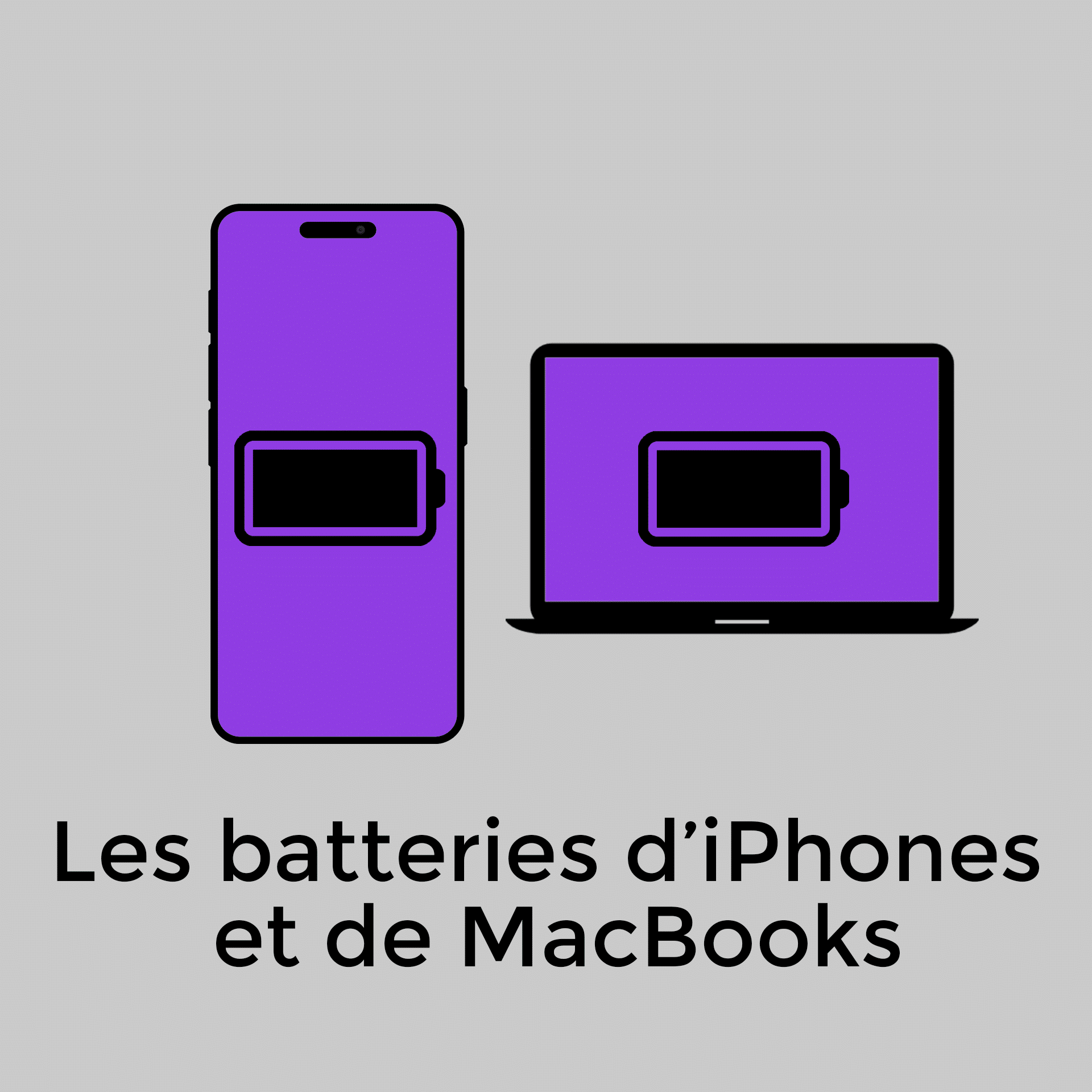 batteries d'iphone